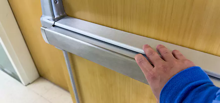 Installing a Push Bar on a Door Middleton